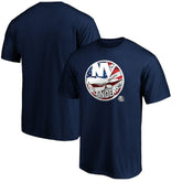 New York Islanders Banner Wave Logo T-Shirt - Navy - NHL 3930367