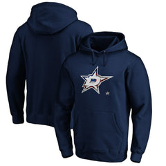 Dallas Stars Banner Wave Logo Pullover Hoodie - Navy - NHL 3930452