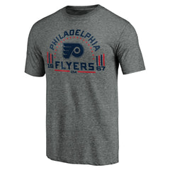Philadelphia Flyers Team Freedom Tri-Blend T-Shirt - Heathered Gray - NHL 3930631