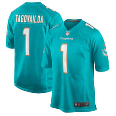 Nike Tua Tagovailoa Miami Dolphins Player Game Jersey Aqua