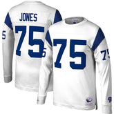 Mitchell & Ness Deacon Jones Los Angeles Rams Throwback Retired Player Name & Number Long Sleeve Top White