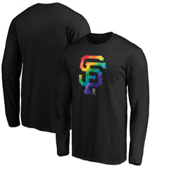 San Francisco Giants Team Pride Logo Long Sleeve T-Shirt - Black - MLB Sale