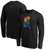 Seattle Mariners Team Pride Logo Long Sleeve T-Shirt - Black - MLB on Sale