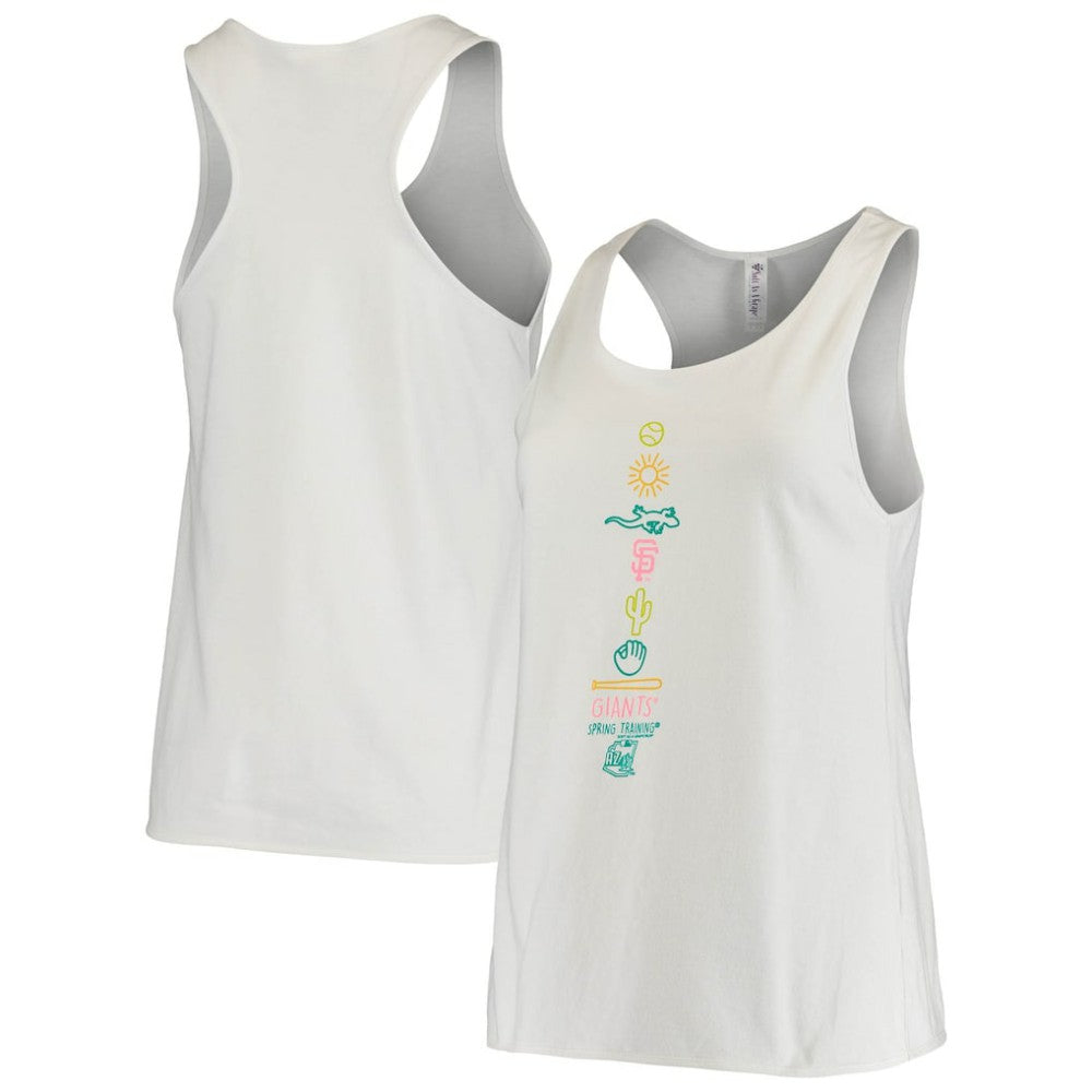 San Francisco Giants Soft as a Grape Women's Spring Training Local Lineup Tank Top - White - MLB Online