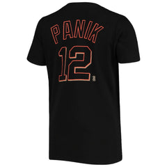 Joe Panik San Francisco Giants 5th & Ocean by New Era Women's Script Name and Number V-Neck T-Shirt Black - New Era Discount