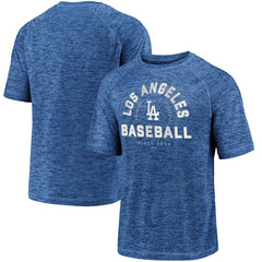 Los Angeles Dodgers Fanatics Line Up Primary Threat Striated T-Shirt - Royal - Fanatics on Sale