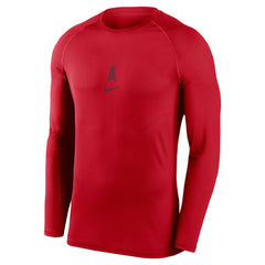 Los Angeles Angels Nike Authentic Collection Raglan Long Sleeve T-Shirt - Red - Nike Lifestyle
