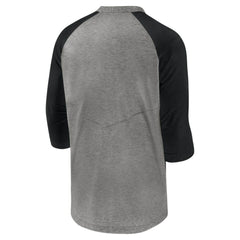 Tampa Bay Rays Nike Authentic Collection Flux Henley Raglan 3/4-Sleeve T-Shirt - Gray - Nike Lifestyle