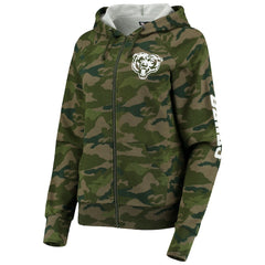 Chicago Bears New Era Women's Raglan Full-Zip Hoodie Camo