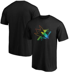 San Jose Sharks Team Pride Logo T-Shirt - Black - NHL 3964367