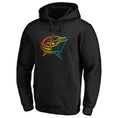 Columbus Blue Jackets Team Pride Logo Pullover Hoodie - Black - NHL 3964476