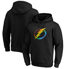 Tampa Bay Lightning Team Pride Logo Pullover Hoodie - Black - NHL 3964493