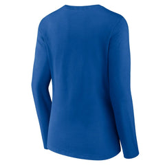 Fanatics Los Angeles Rams Women's Plus Size Primary Logo Long Sleeve Scoop Neck T-Shirt Royal