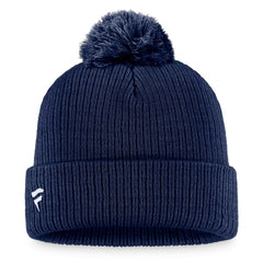 St. Louis Blues Fanatics Primary Logo Cuffed Knit Hat with Pom - Navy - NHL 3970452