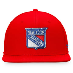 New York Rangers Fanatics Core Primary Logo Fitted Hat - Red - NHL 3971154