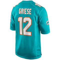 Nike Bob Griese Miami Dolphins Game Retired Player Jersey Aqua