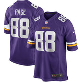 Nike Alan Page Minnesota Vikings Game Retired Player Jersey Purple