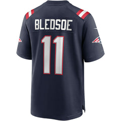 Nike Drew Bledsoe New England Patriots Game Retired Player Jersey Navy