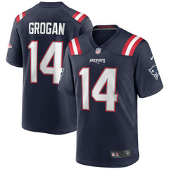Nike Steve Grogan New England Patriots Game Retired Player Jersey Navy