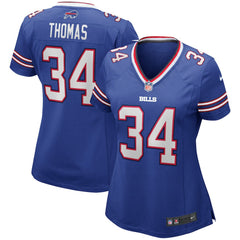 Nike Thurman Thomas Buffalo Bills Women's Game Retired Player Jersey Royal