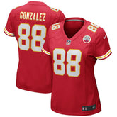 Nike Tony Gonzalez Kansas City Chiefs Women's Game Retired Player Jersey Red