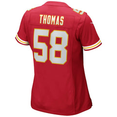 Nike Derrick Thomas Kansas City Chiefs Women's Game Retired Player Jersey Red