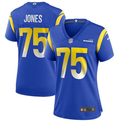 Nike Deacon Jones Los Angeles Rams Women's Game Retired Player Jersey Royal