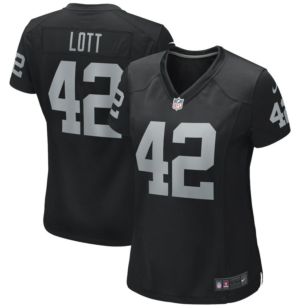 Nike Ronnie Lott Las Vegas Raiders Women's Game Retired Player Jersey Black