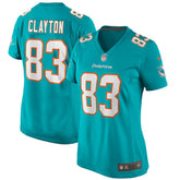 Nike Mark Clayton Miami Dolphins Women's Game Retired Player Jersey Aqua