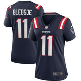 Nike Drew Bledsoe New England Patriots Women's Game Retired Player Jersey Navy