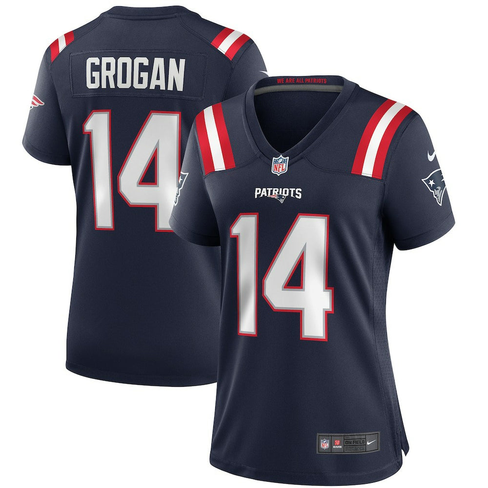 Nike Steve Grogan New England Patriots Women's Game Retired Player Jersey Navy