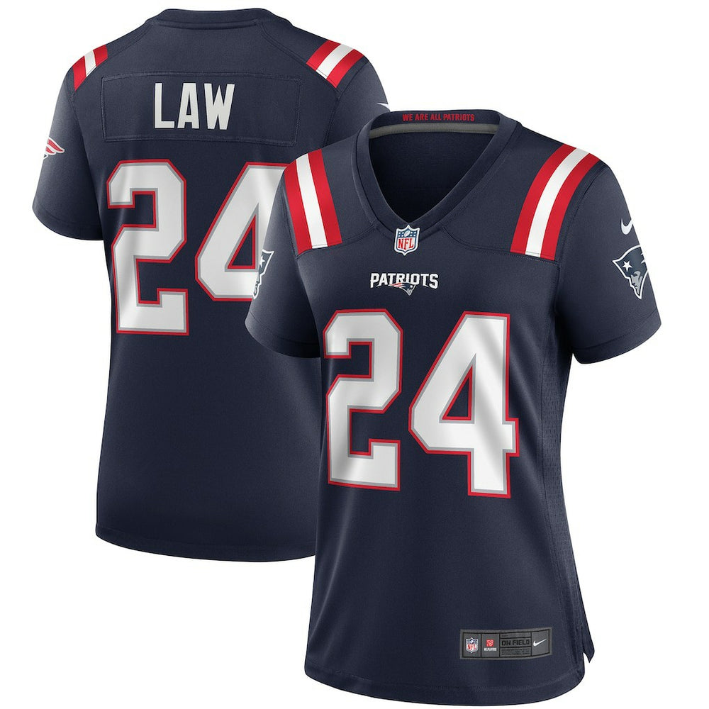 Nike Ty Law New England Patriots Women's Game Retired Player Jersey Navy