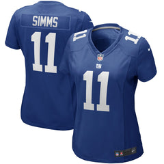 Nike Phil Simms New York Giants Women's Game Retired Player Jersey Royal