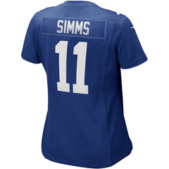 Nike Phil Simms New York Giants Women's Game Retired Player Jersey Royal