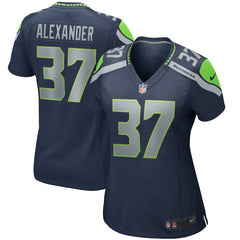 Nike Shaun Alexander Seattle Seahawks Women's Game Retired Player Jersey College Navy