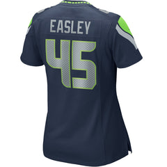 Nike Kenny Easley Seattle Seahawks Women's Game Retired Player Jersey College Navy