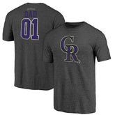 Colorado Rockies Father's Day Greatest Dad Tri-Blend T-Shirt - Black - MLB on Sale