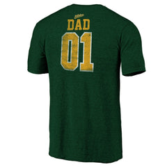 Athletics Father's Day Greatest Dad Tri-Blend T-Shirt - Green - MLB on Sale