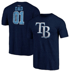 Tampa Bay Rays Father's Day Greatest Dad Tri-Blend T-Shirt - Navy - MLB Online