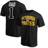 Pittsburgh Pirates Father's Day #1 Dad T-Shirt - Black - MLB Lifestyle