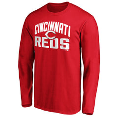 Cincinnati Reds Father's Day #1 Dad Long Sleeve T-Shirt - Red - MLB Discount