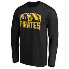 Pittsburgh Pirates Father's Day #1 Dad Long Sleeve T-Shirt - Black - MLB on Sale