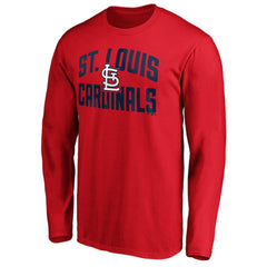 St. Louis Cardinals Father's Day #1 Dad Long Sleeve T-Shirt - Red - MLB Discount