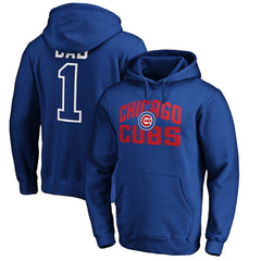 Chicago Cubs Father's Day #1 Dad Pullover Hoodie - Royal - MLB Discount