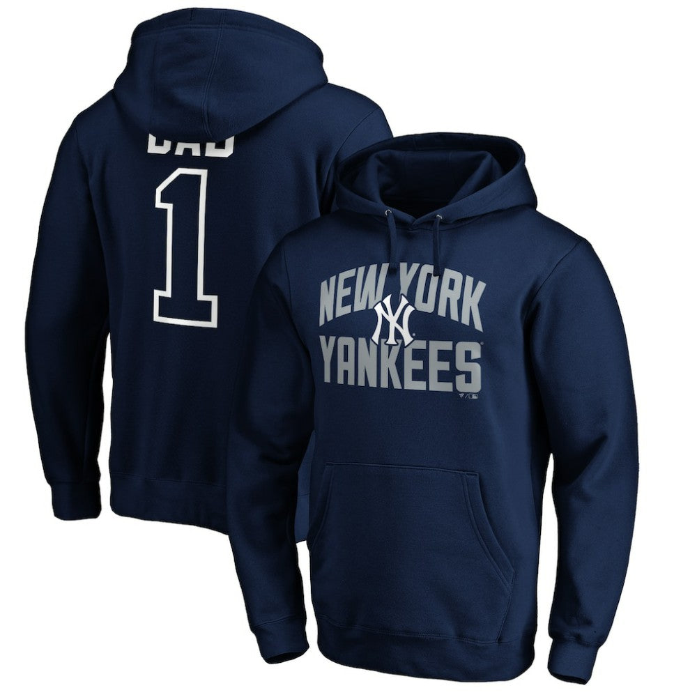 New York Yankees Father's Day #1 Dad Pullover Hoodie - Navy - MLB Online