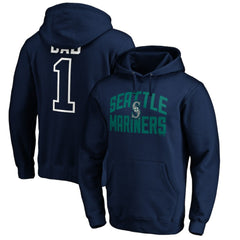 Seattle Mariners Father's Day #1 Dad Pullover Hoodie - Navy - MLB Discount