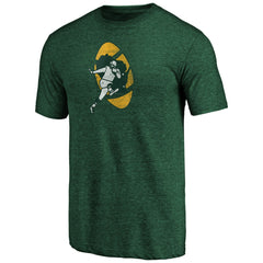 Green Bay Packers #1 Dad Team Logo T-Shirt Green