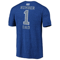 Indianapolis Colts #1 Dad Team Logo T-Shirt Royal