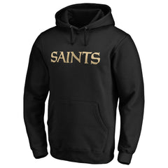 New Orleans Saints #1 Dad Pullover Hoodie Black
