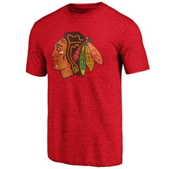 Chicago Blackhawks Greatest Dad Tri-Blend T-Shirt - Red - NHL 3990256